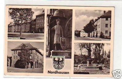 25052 Mehrbild Ak Nordhausen Stadthaus usw. 1965