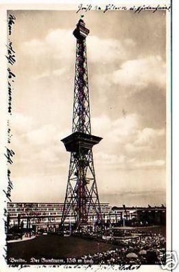 25622 Ak Berlin der Funkturm 138 m hoch 1935