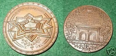 rare Bronze Medaille Festung Lille 1. Weltkrieg 1914