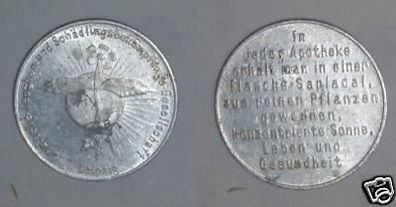 Reklame Medaille Schädlingsbekämpfung Leipzig um 1925