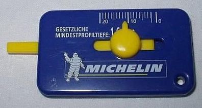 Reklame Michelin Reifen Profiltiefenmesser
