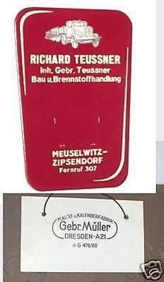 Reklame Schild Brennstoffhandlung Meuselwitz Zipsendorf