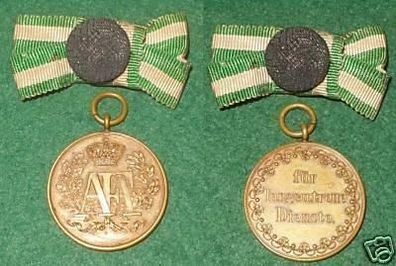 Sachsen Orden bronzene Medaille für 10 Dienstjahre