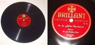 Schellack Platte "Als die gold´ne Abendsonne" um 1935