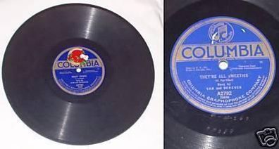 Schellack Platte Columbia "Sweet Kisses" um 1930
