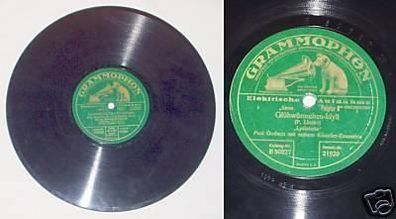 Schellack Platte Grammophon "Glühwürmchen Idyll" um1930