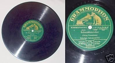 Schellack Platte Grammophon "Schwanthalerhöher" um 1930