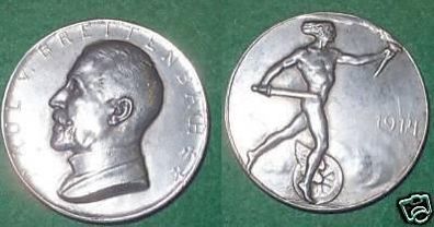 seltene Eisen Medaille Eisenbahn 1. Weltkrieg 1914