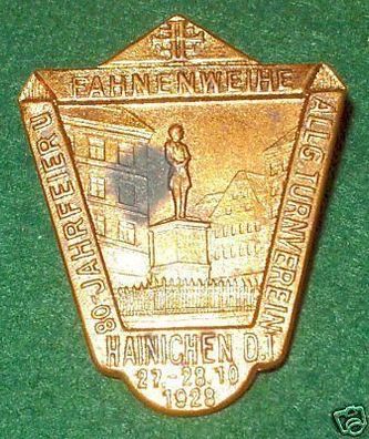 seltenes Abzeichen Turnverein Hainichen 1928