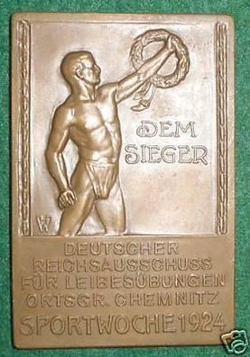 Sieger Bronze Medaille Chemnitz Sportwoche 1924