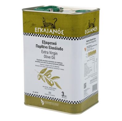 Natives Olivenöl Extra 3 L Eglianos Premium Qualität Griechenland