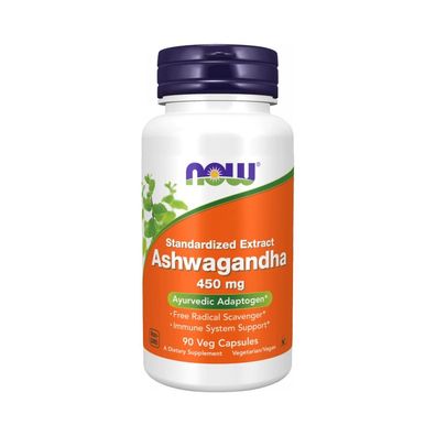 Now Foods Ashwagandha 450mg (90 vcaps) Unflavoured