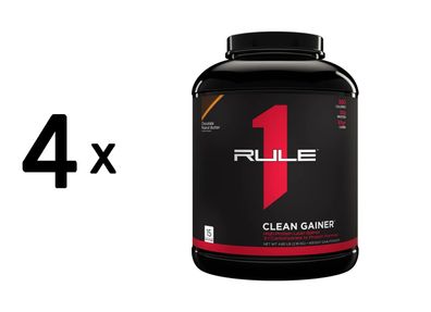 4 x Rule1 R1 Clean Gainer (4,8lbs) Chocolate Peanut Butter