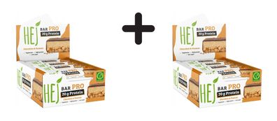 2 x HEJ Natural HEJ Bar Pro (12x60g) Chocolate and Peanuts