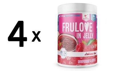 4 x Frulove In Jelly, Raspberry & Apple - 1000g