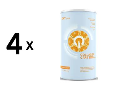 4 x QNT Collagen Care Zero Sugar (390g) Orange