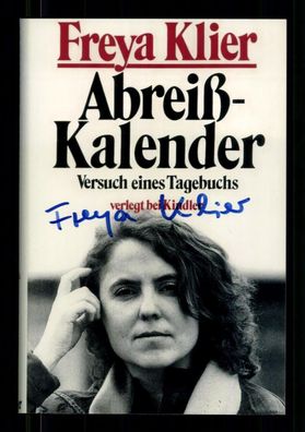 Freya Klier DDR -Bürgerrechtlerin Schriftsteller Original Signiert # BC 216561