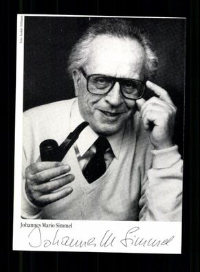 Johannes Mario Simmel Autogrammkarte Original Signiert # BC 216662