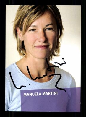 Manuela Martini Autogrammkarte Original Signiert # BC 216565