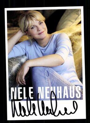 Nele Neuhaus Autogrammkarte Original Signiert # BC 216649