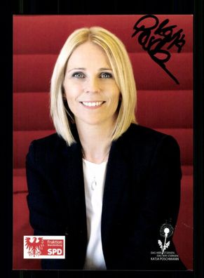 Katja Poschmann SPD Autogrammkarte Original Signiert # BC 216710