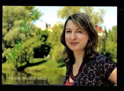 Nikole Maisch MdB Autogrammkarte Original Signiert # BC 216733