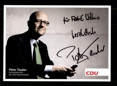 Peter Tauber CDU Autogrammkarte Original Signiert # BC 216757