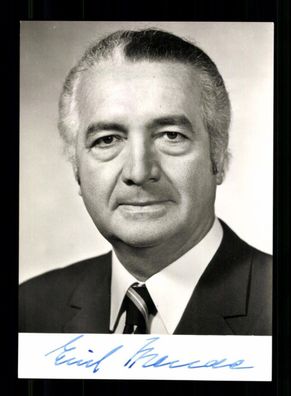 Erich Mende 1916-1998 FDP Vize Kanzler 1963-1966 Original Signiert # BC 216680