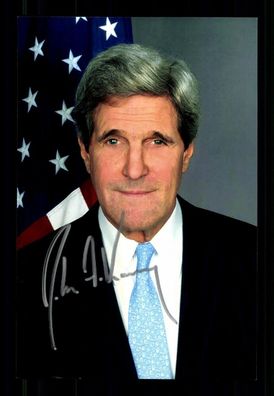 John Kerry Außeninister der USA 2013-2017 Foto Original Signiert # BC 216691