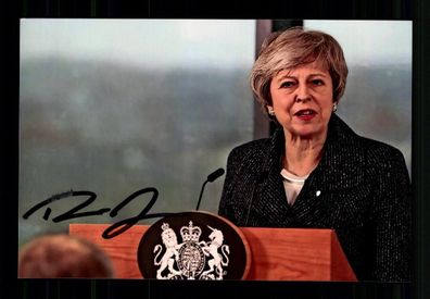 Theresa May Premierministerin England 2016-19 Foto Original Signiert # BC 216693