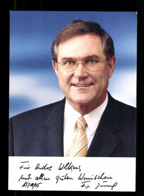 Franz Josef Jung CDU Autogrammkarte Original Signiert # BC 216722