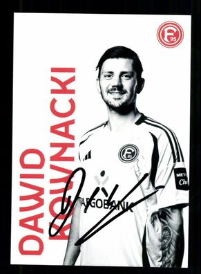 Dawid Kownacki Autogrammkarte Fortuna Düsseldorf 2024-25 Original Signiert