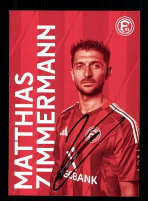 Matthias Zimmermann Autogrammkarte Fortuna Düsseldorf 2024-25 Original Signiert
