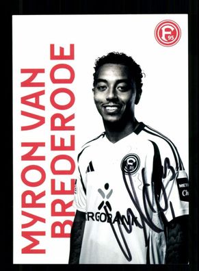 Myron van Brederode Autogrammkarte Fortuna Düsseldorf 2024-25 Original Signiert
