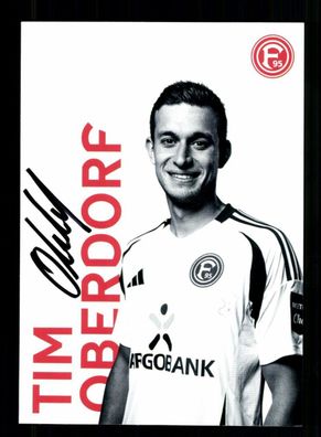 Tim Oberdorf Autogrammkarte Fortuna Düsseldorf 2024-25 Original Signiert