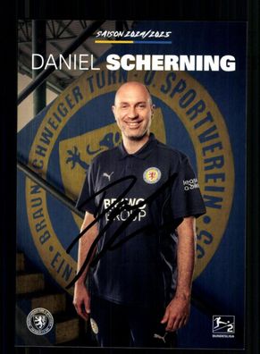 Daniel Scherning Autogrammkarte Eintracht Braunschweig 2024-25 Original Sign