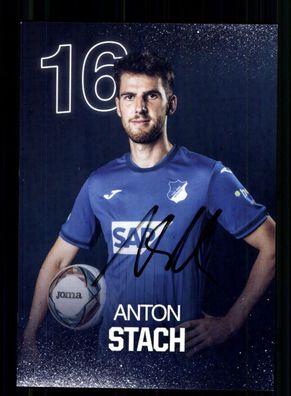 Anton Stach Autogrammkarte TSG Hoffenheim 2024-25 Original Signiert