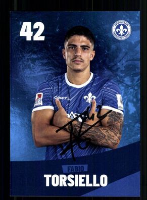 Fabio Torsiello Autogrammkarte SV Darmstadt 98 2024-25 Original Signiert