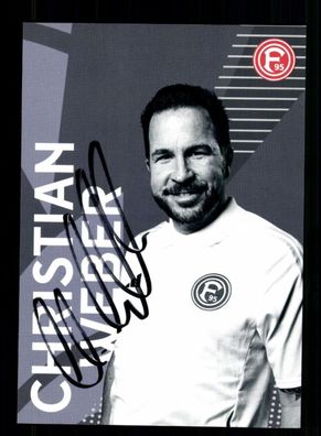 Christian Weber Autogrammkarte Fortuna Düsseldorf 2024-25 Original Signiert