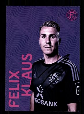 Felix Klaus Autogrammkarte Fortuna Düsseldorf 2024-25 Original Signiert