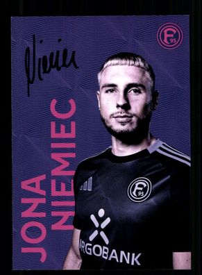 Jona Niemiec Autogrammkarte Fortuna Düsseldorf 2024-25 Original Signiert