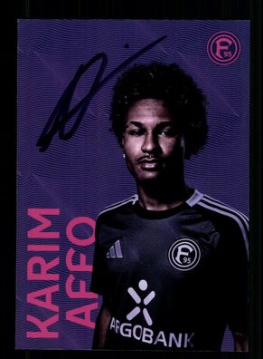 Karim Affo Autogrammkarte Fortuna Düsseldorf 2024-25 Original Signiert