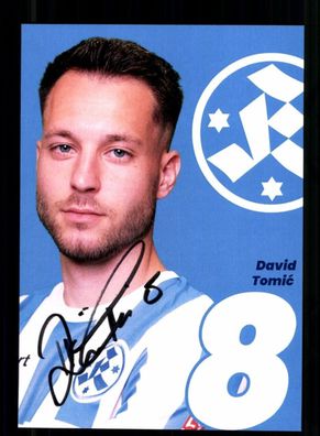 David Tomic Autogrammkarte Stuttgarter Kickers 2024-25 Original Sign