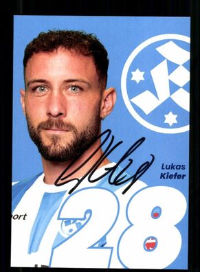 Lukas Kiefer Autogrammkarte Stuttgarter Kickers 2024-25 Original Signiert