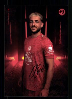 Dion Berisha Autogrammkarte Rot weiss Essen 2024-25 Original Signiert