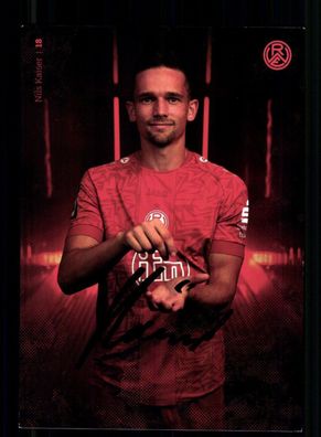 Nils Kaiser Autogrammkarte Rot weiss Essen 2024-25 Original Signiert