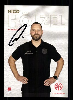 Nico Hölzel Autogrammkarte FSV Mainz 05 2024-25 Original Signiert