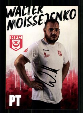 Walter Moissejenko Autogrammkarte Hallescher FC 2024-25 Original Signiert
