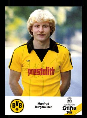 Manfred Burgsmüller Autogrammkarte Borussia Dortmund 1979-80 Original Signiert