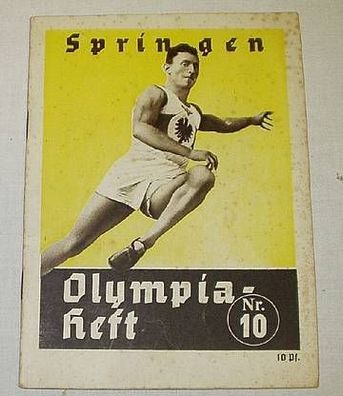 Springen - Olympia Heft Nr. 10, 1936